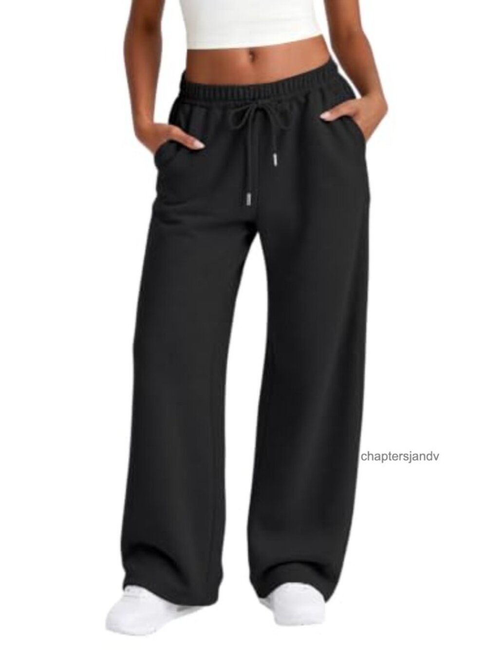 High Waisted Wide Leg Sweatpants Baggy Drawstring Casual Pants